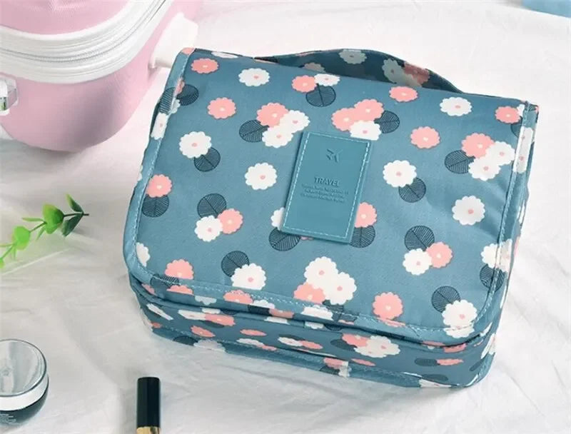 Waterproof Cosmetic Bag Travel Pouch With Hook Organizer - Smarsty