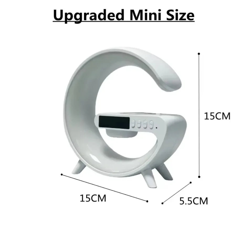 Wireless Charger Stand With Bluetooth Audio RGB Light - Smarsty
