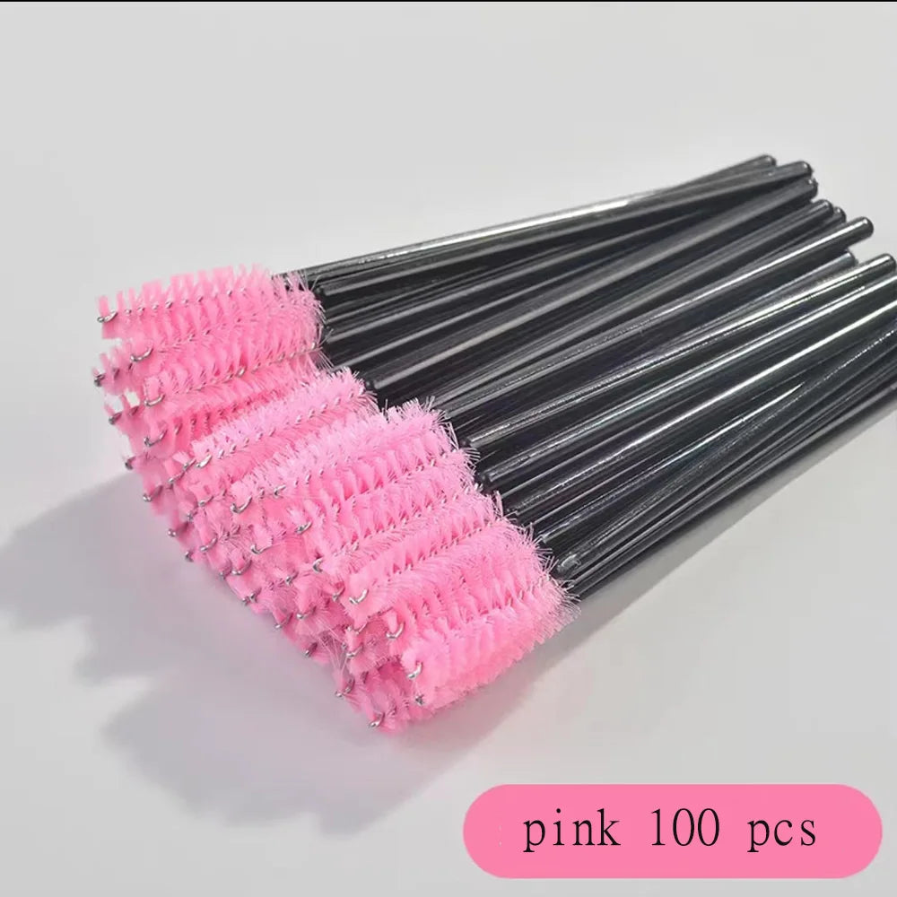 100 Pcs Disposable Eyelash Brushes for Easy Makeup Application - Smarsty