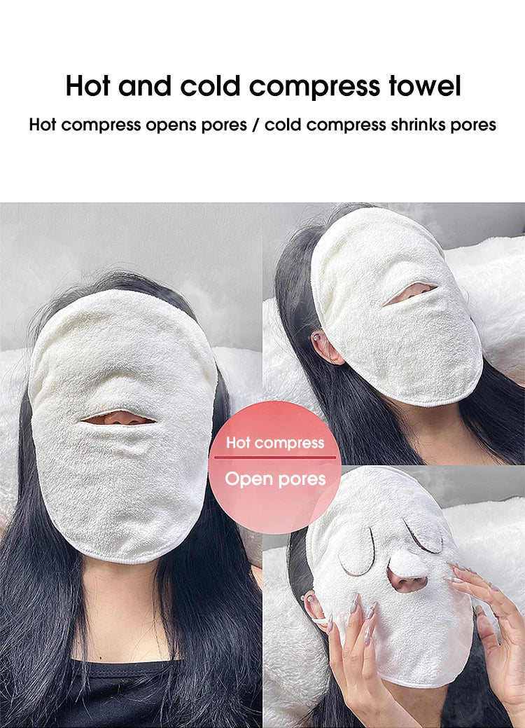 Soft Skin-Friendly Hot Compress Towel for Face Care - Smarsty