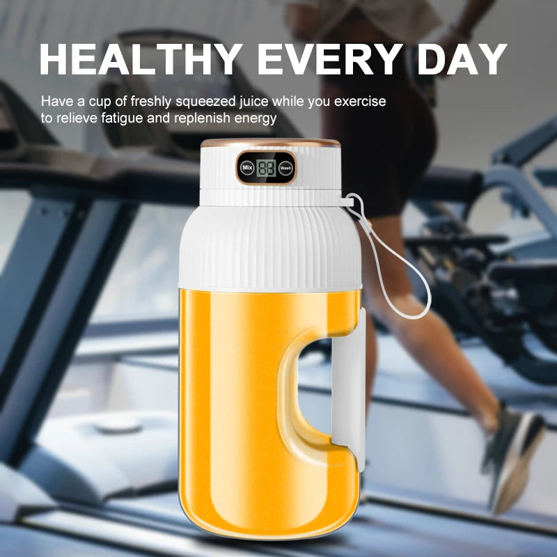 1000ML Portable Juicer Blender Fruit Juicer USB Charging Lemon Orange Fruit Juicing Cup Smoothie Blender Machine Kitchen Tools