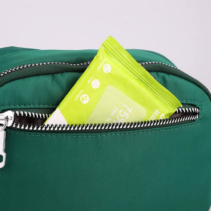 Waterproof Nylon Crossbody Bag For Women With Zipper - Smarsty