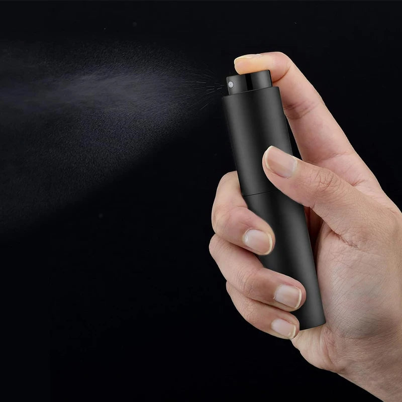Refillable Travel Perfume Sprayer 10ml Black Container - Smarsty