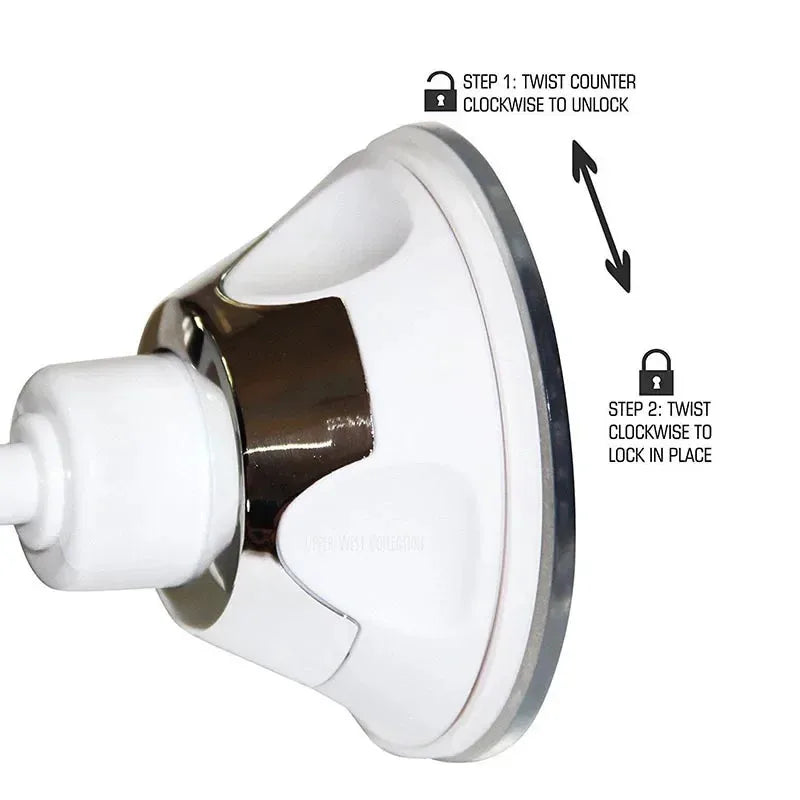 Fogless Makeup Mirror With 360 Degree Rotation - Smarsty