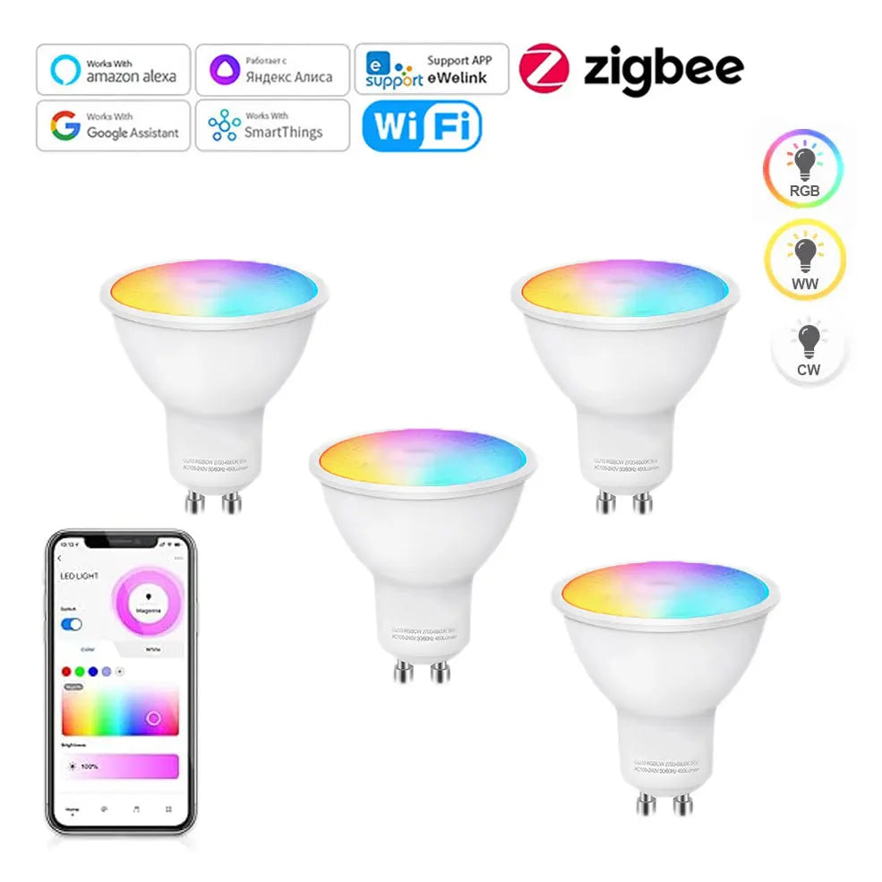 Smart WiFi Zigbee Dimmable LED Bulb for Home Automation - Smarsty
