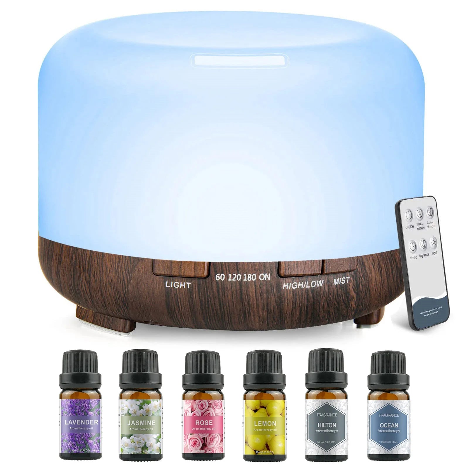 500ML Aroma Diffuser with Remote Control for Home - Smarsty