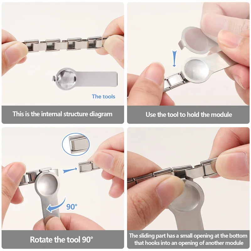 Italian Stainless Steel Charm Links For 9mm Bracelets - Smarsty