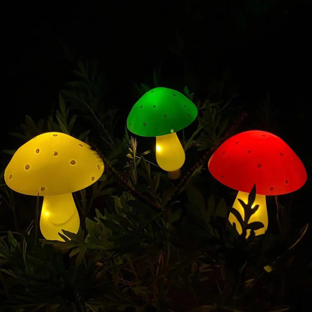 Solar Powered Mushroom Fairy Lights for Garden Decor - Smarsty