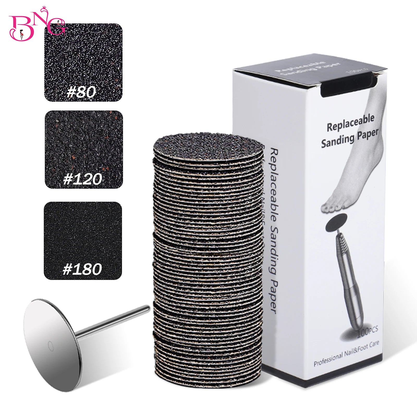 Replaceable Sandpaper Pedicure Discs for Smooth Feet - Smarsty