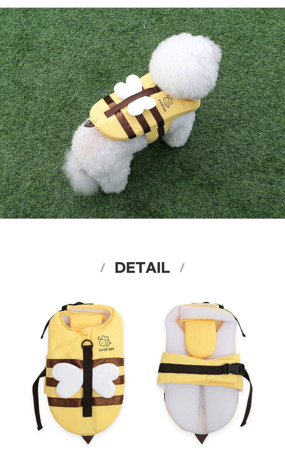 Summer Waterproof Dog Swimsuit Life Jacket for Safety - Smarsty