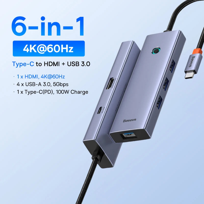 Usb C Hub 8K Hdmi Expansion For Multiscreen And Peripherals