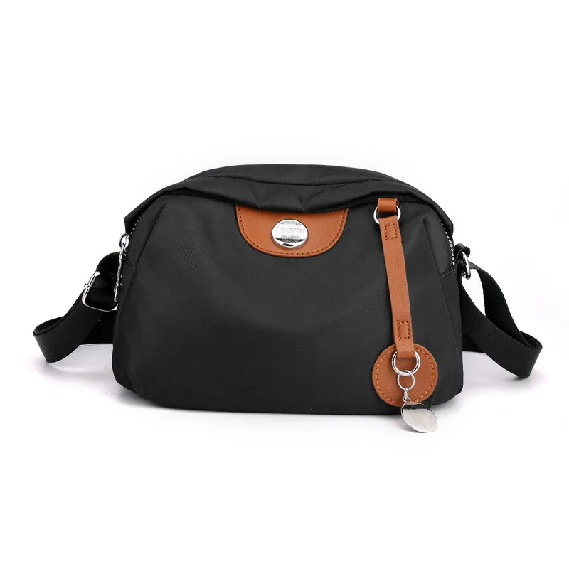 Waterproof Nylon Crossbody Bag For Women With Zipper - Smarsty