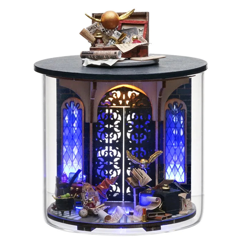 Mini DIY Kit For Doll House Making And Assembling Room Models Toys Home And Bedroom Decorations With Furniture Wooden Crafts by Smarsty