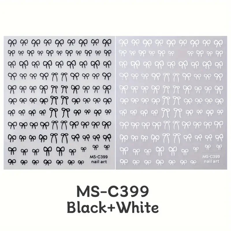 Mini Bowknot Nail Art Stickers for Creative Decoration - Smarsty