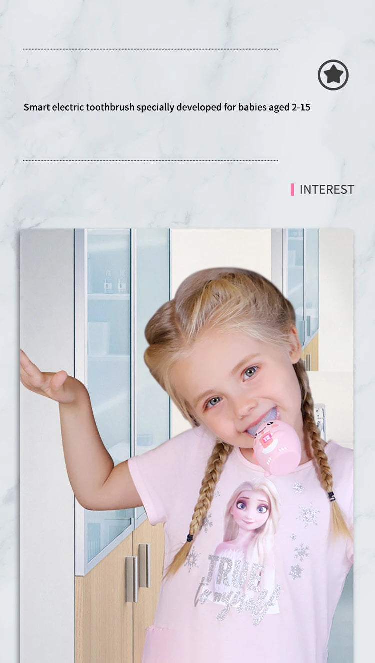 360 Degree Sonic Electric Toothbrush for Kids - Smarsty