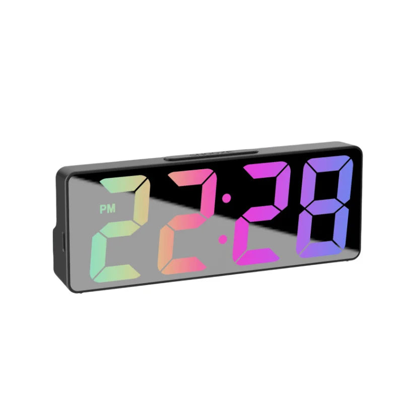 LED Digital Alarm Clock with Adjustable Brightness and Temperature Display - Smarsty
