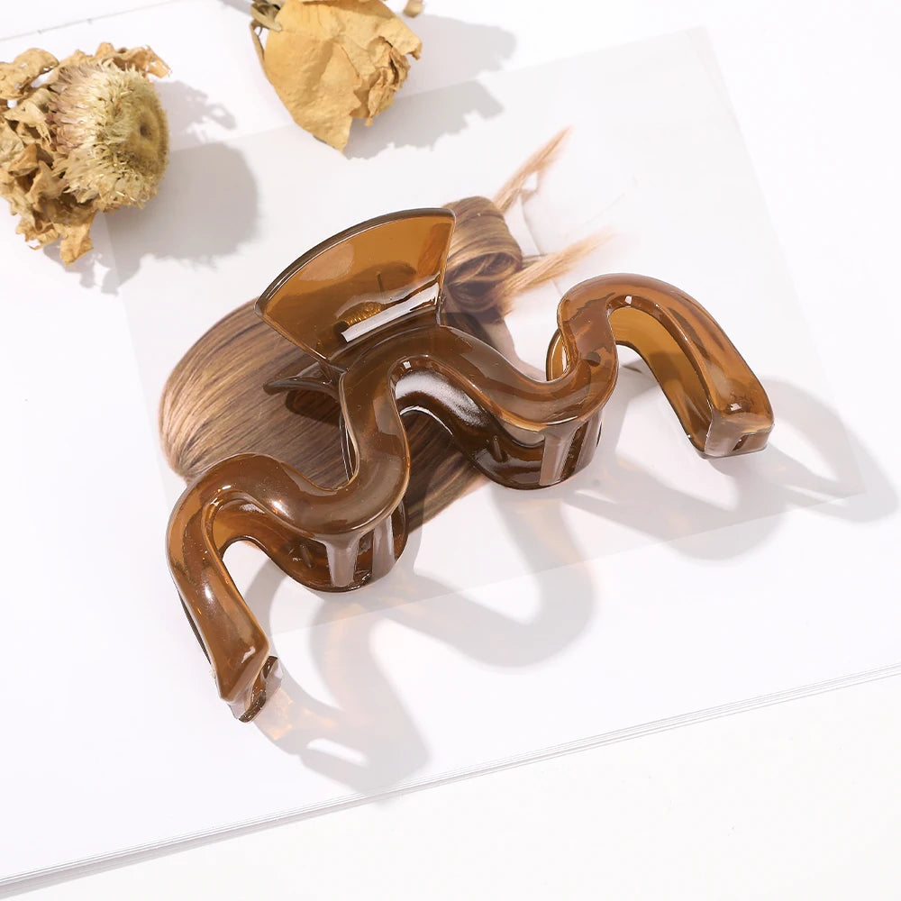 13cm Large Hair Clip For Thick Hair Strong Hold Transparent - Smarsty