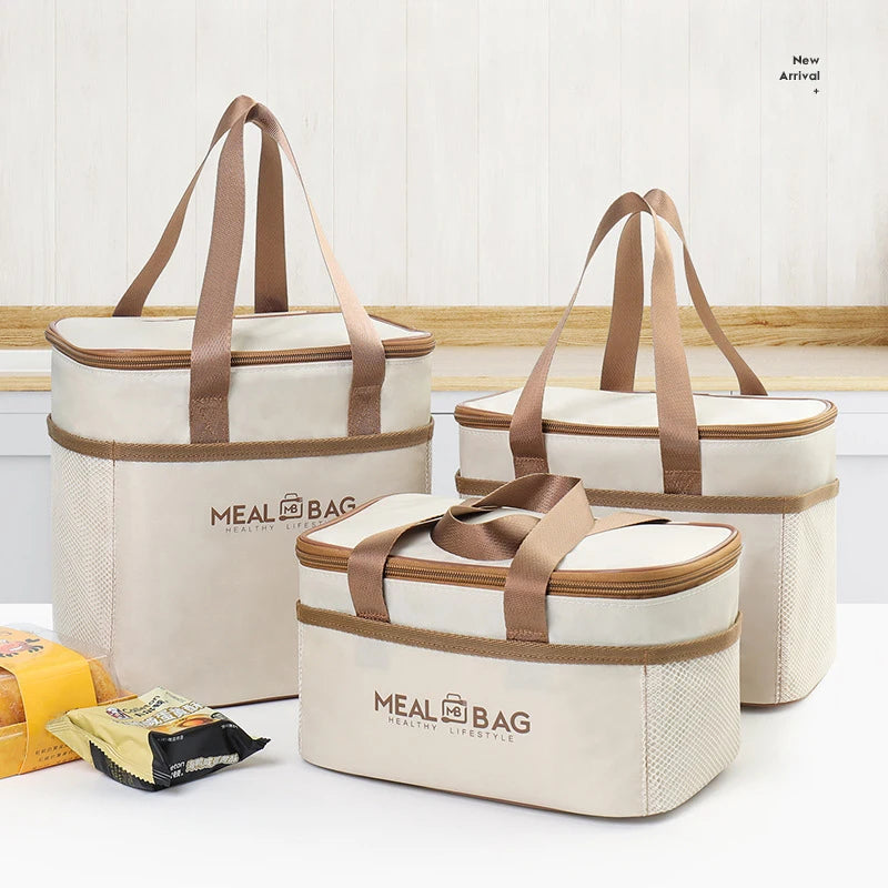 Insulated Lunch Bag With Waterproof Shoulder Strap - Smarsty
