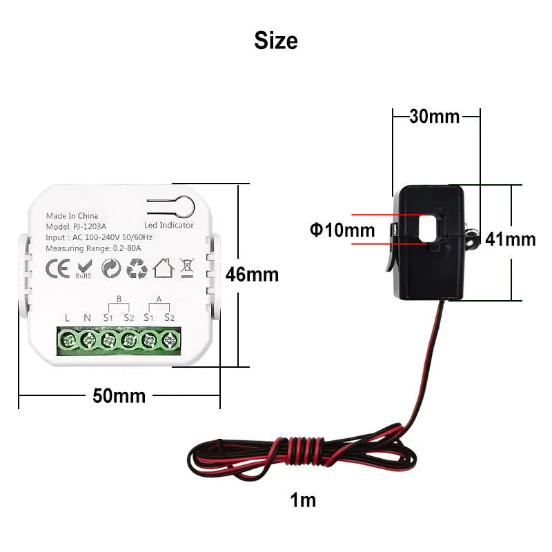 Tuya Smart ZigBee Energy Monitor with App Control - Smarsty