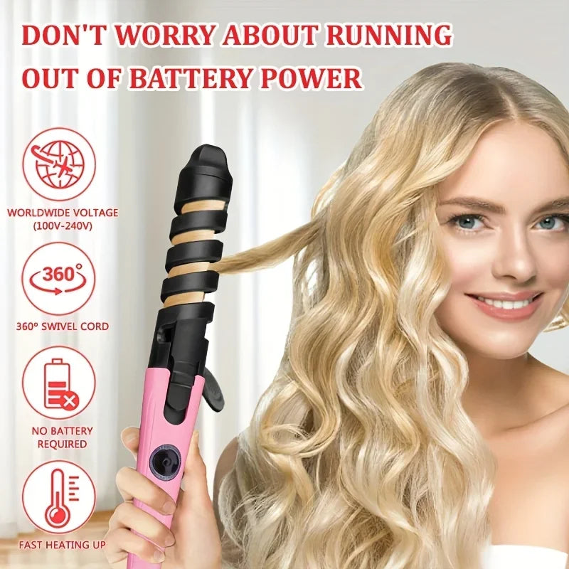 Automatic Curling Iron,Hair Straightener And Curling 2 In 1,New Self Curling Iron, Hair Styling,Perfect Holiday Gift For Women - Smarsty