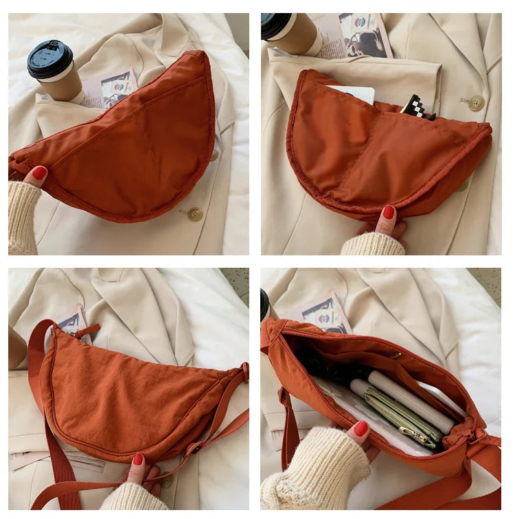 Casual Nylon Crossbody Bag for Women Large Capacity - Smarsty