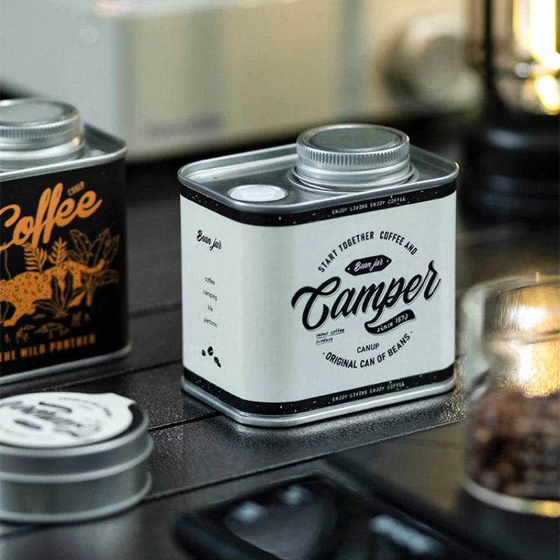 1/2pcs Household Kitchen Storage Jar, Sealed Coffee Bean Jar, Outdoor Camping Coffee Bean Moisture-Proof And Fresh-Keeping Jar by Smarsty