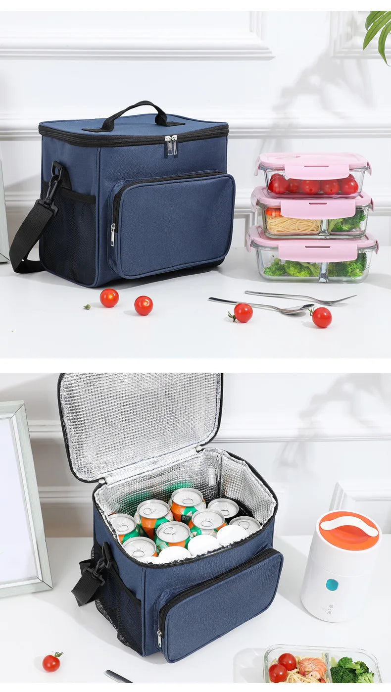 Insulated Lunch Bag With Large Capacity Oxford Cloth - Smarsty