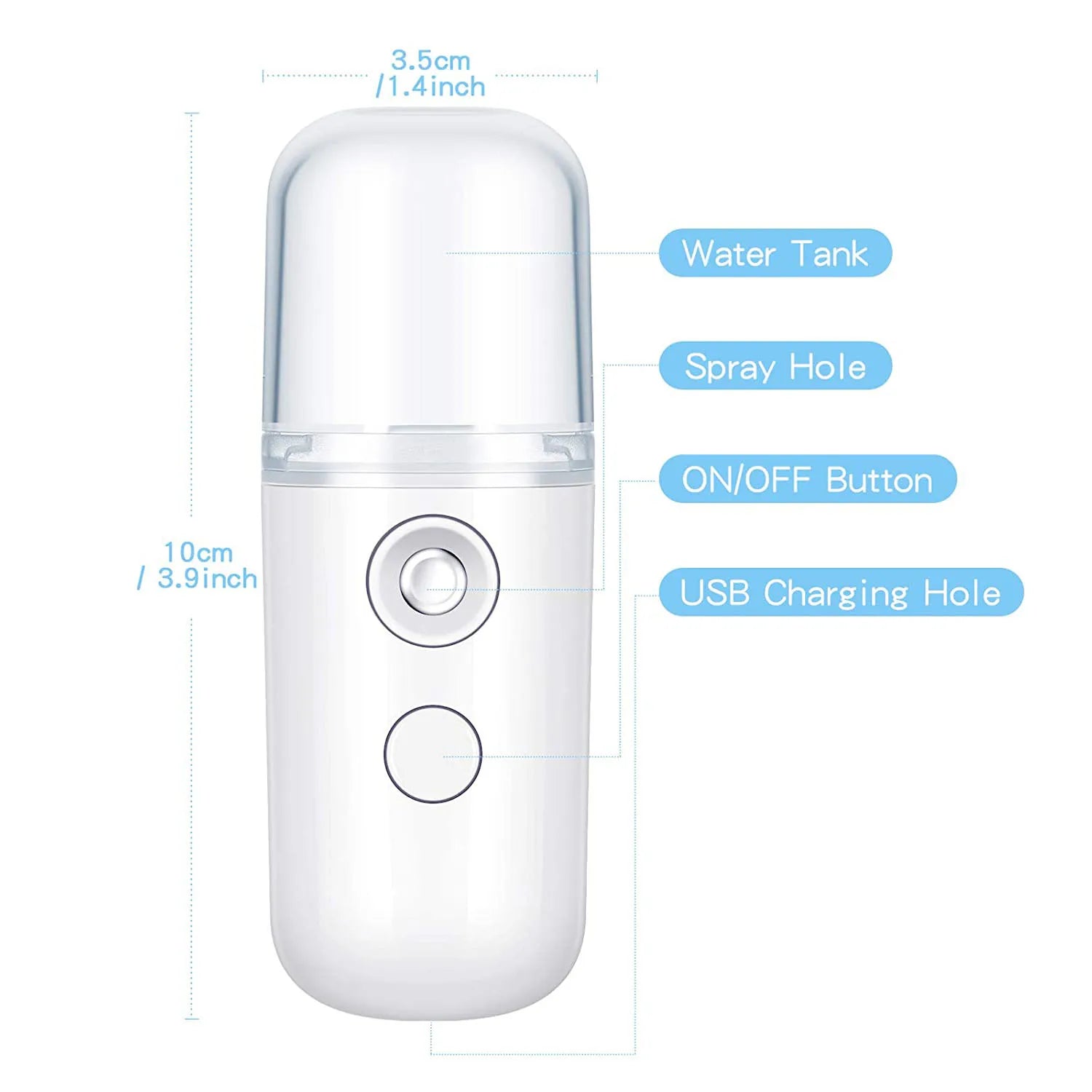 Portable Mini Facial Steamer for Deep Skin Hydration - Smarsty