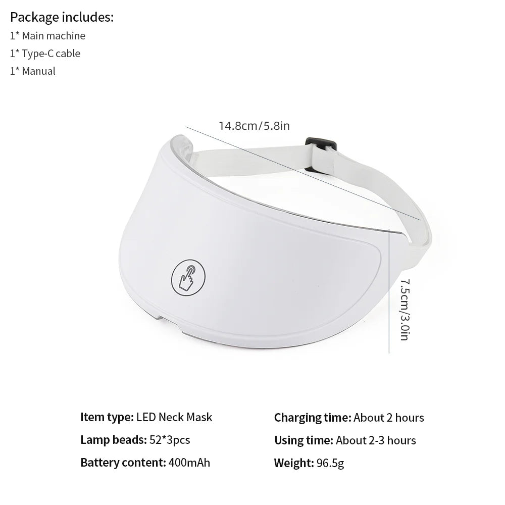 Neck LED Lift Mask for Skin Tightening and Rejuvenation - Smarsty