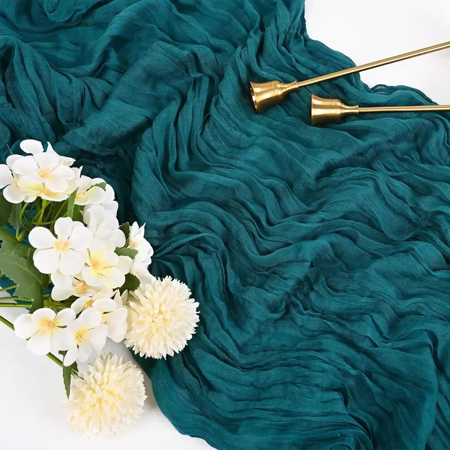 Gauze Table Runner for Rustic Beach Weddings - Smarsty