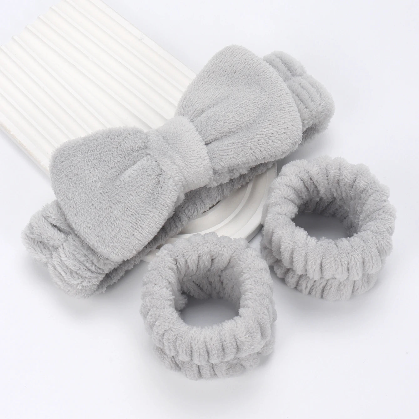 3 Piece Spa Headband Set for Makeup and Face Washing - Smarsty