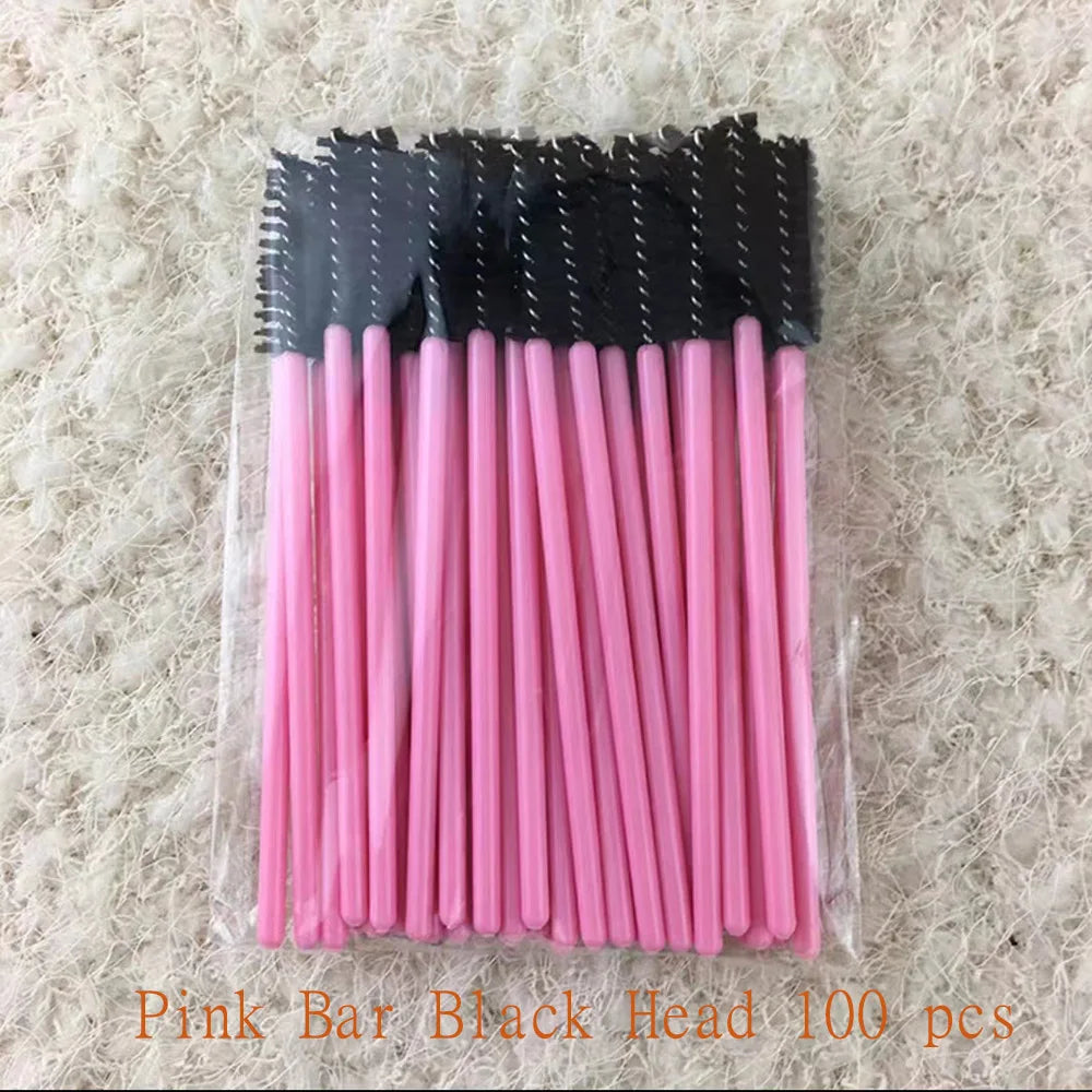 100 Pcs Disposable Eyelash Brushes for Easy Makeup Application - Smarsty