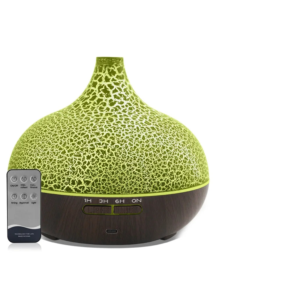550ml Ultrasonic Humidifier with 7 Colors LED Lights Aromatherapy Essential Oil Diffuser Water Tank