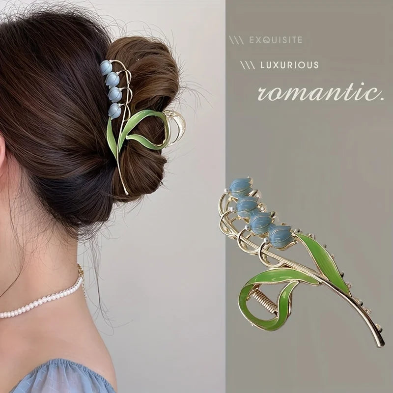 Bell Orchid Hair Clip Large Premium Scratch Resistant - Smarsty