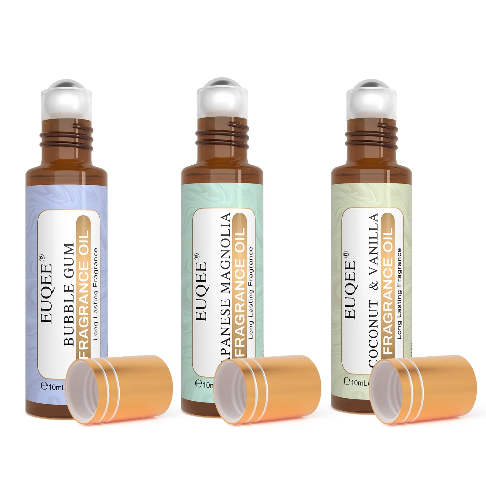 EUQEE 10ml Women's Roller Fragrance Oil Coconut Vanilla Scent - Smarsty