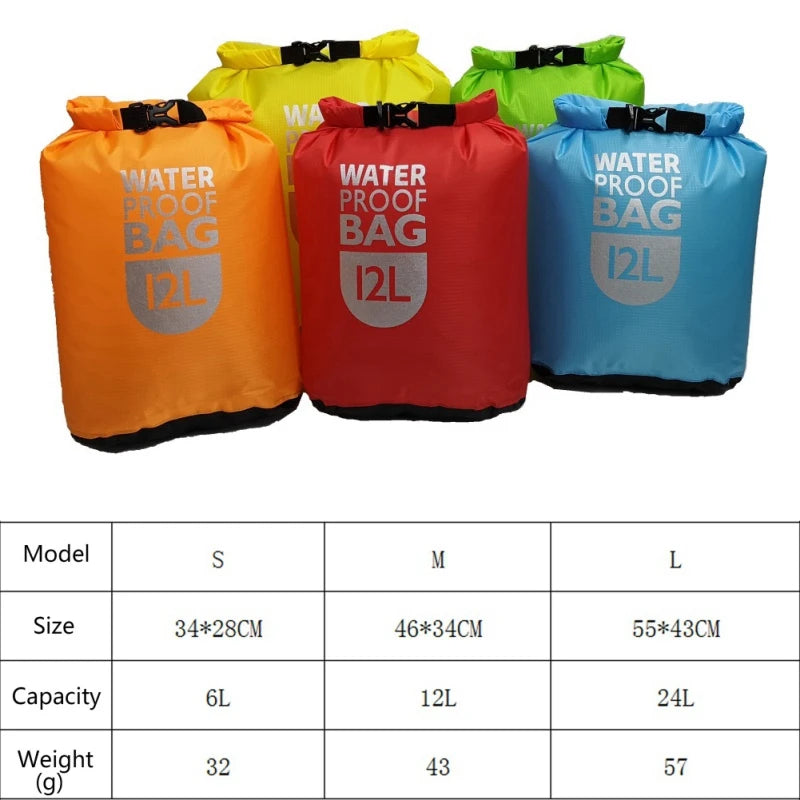 Swimming Waterproof Dry Bag Pack Rafting Kayaking River Trekking Floating Sailing Canoing Boating Water Resistance Dry Sacks - Smarsty