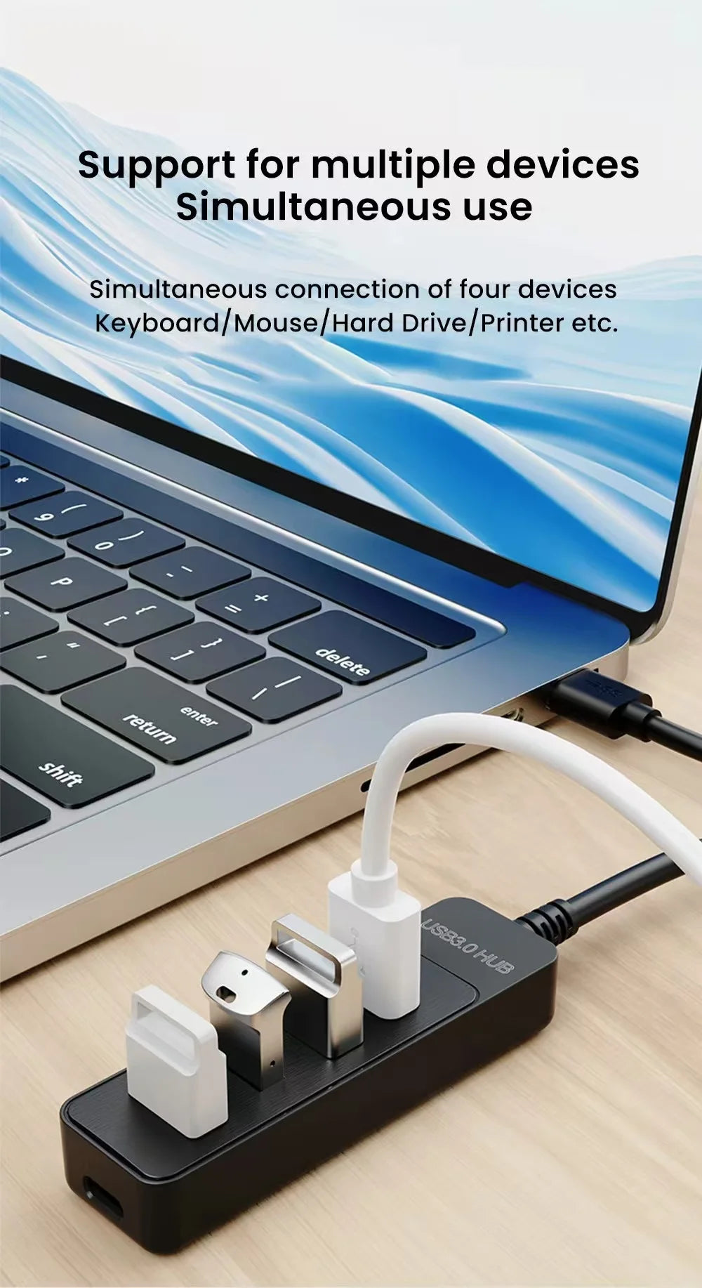 USB C Hub Quad Port High Speed USB3Point0 ExpansionPro