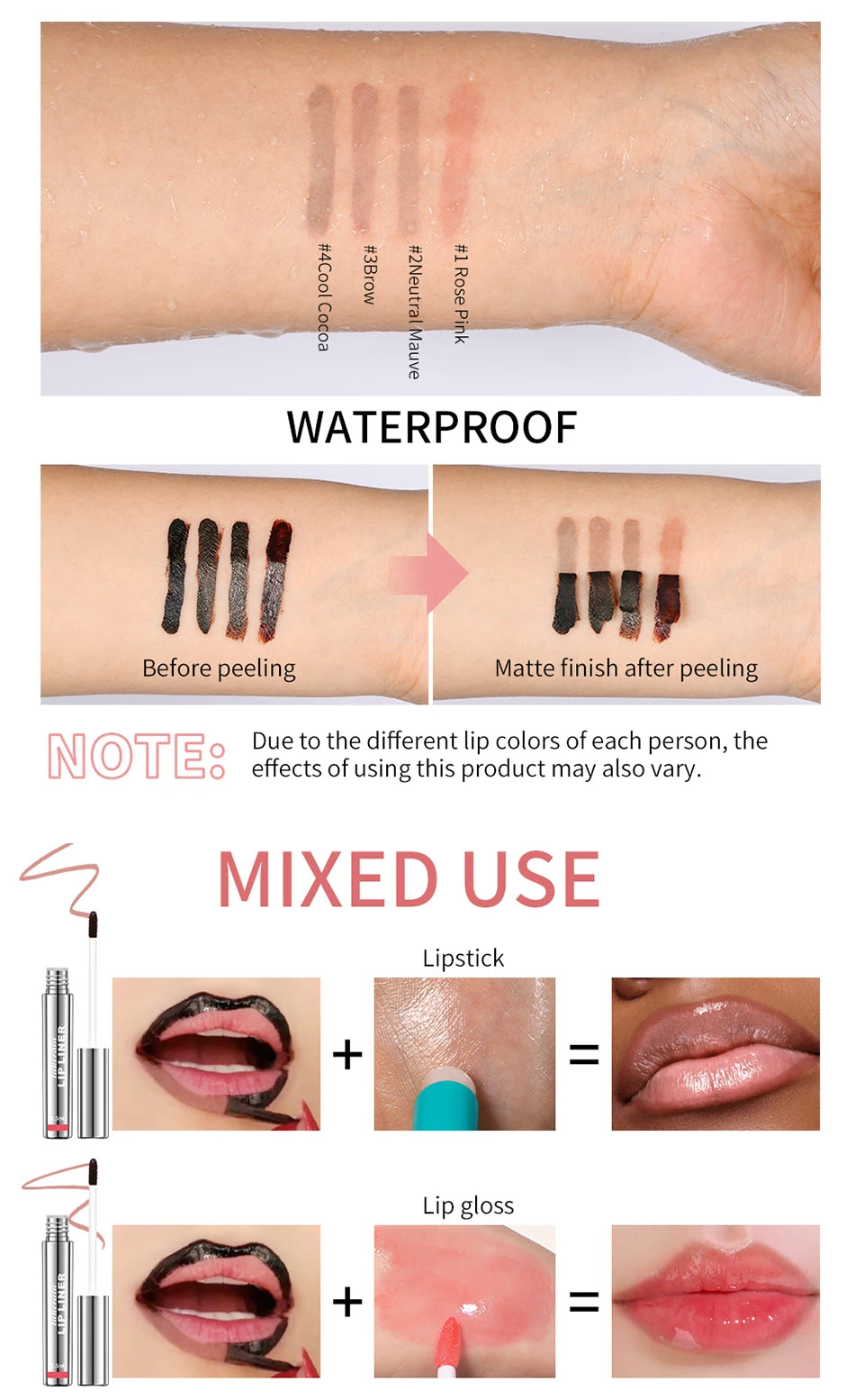 Waterproof Long Lasting Lip Liner with Hydrating Formula - Smarsty