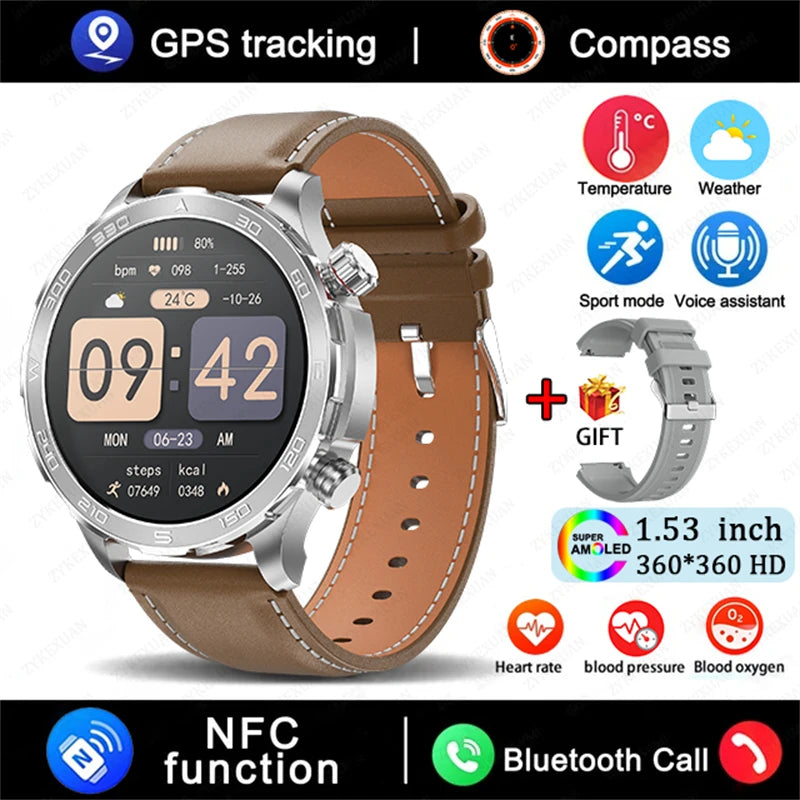 Bluetooth Call Smart Watch For Men With GPS Waterproof - Smarsty
