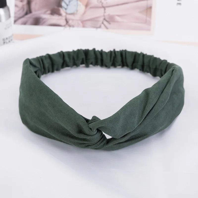 2024 New Design Fashion Women Summer Style Headbands Bohemian Girl Cross Turban Bandage Bandanas Hairbands Hair Accessories - Smarsty