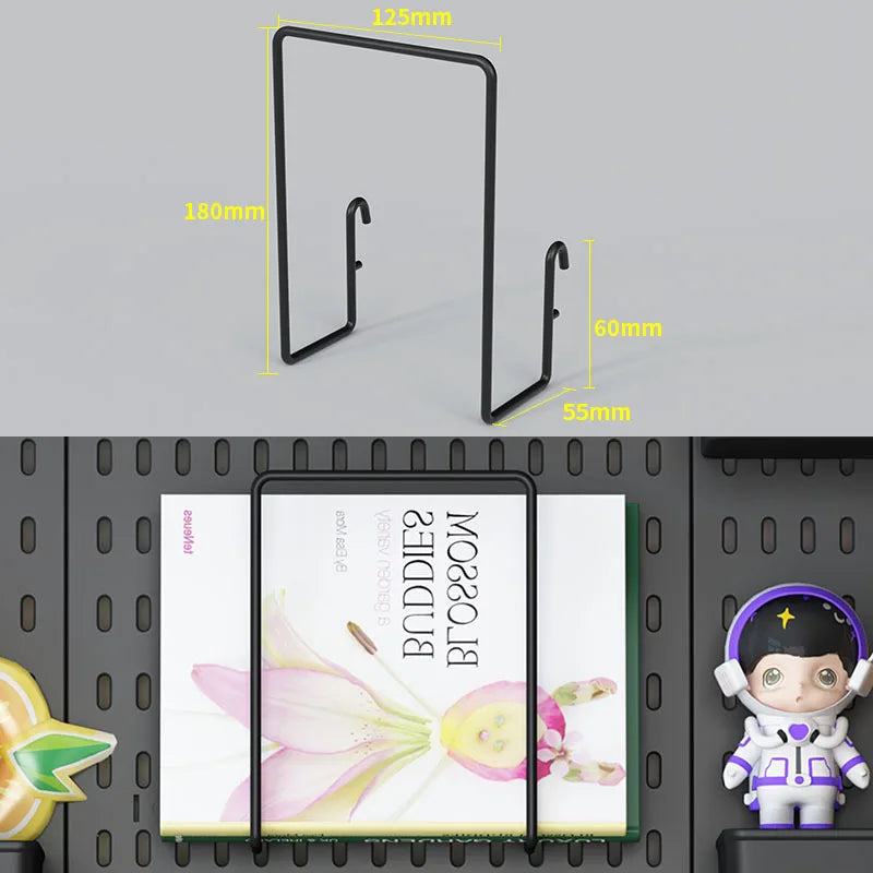 No Punching Pegboard Wall Organizer Panel Shelves For Gamer Room,bathroom,kitchen Storage Rack Organizer Pegboard Accessories