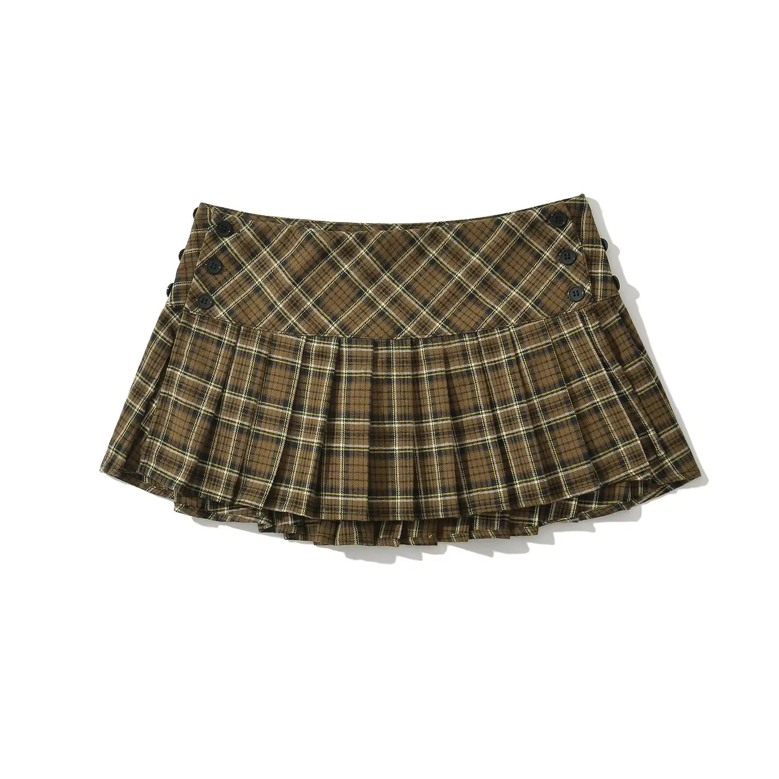 Summer Mini skirts for woman vintage korean fashion plaid skirts for women y2k skirts pleated red plaid skirts preppy style - Smarsty