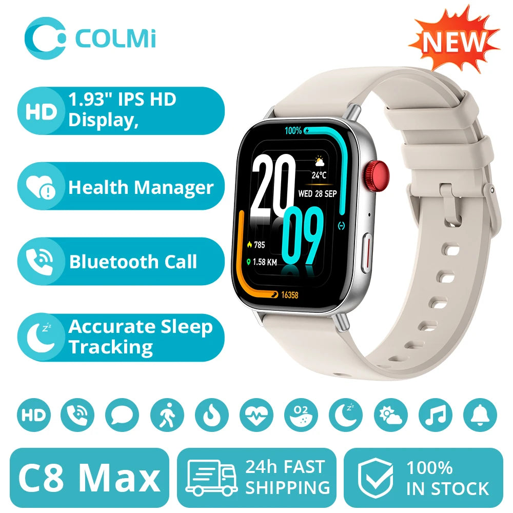 COLMI C8 Max Smart Watch With Voice Calling Feature - Smarsty