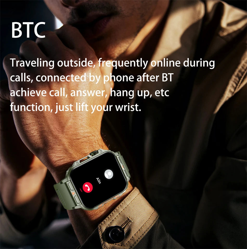2024 Outdoor Military Smart Watch with IP68 Waterproof - Smarsty