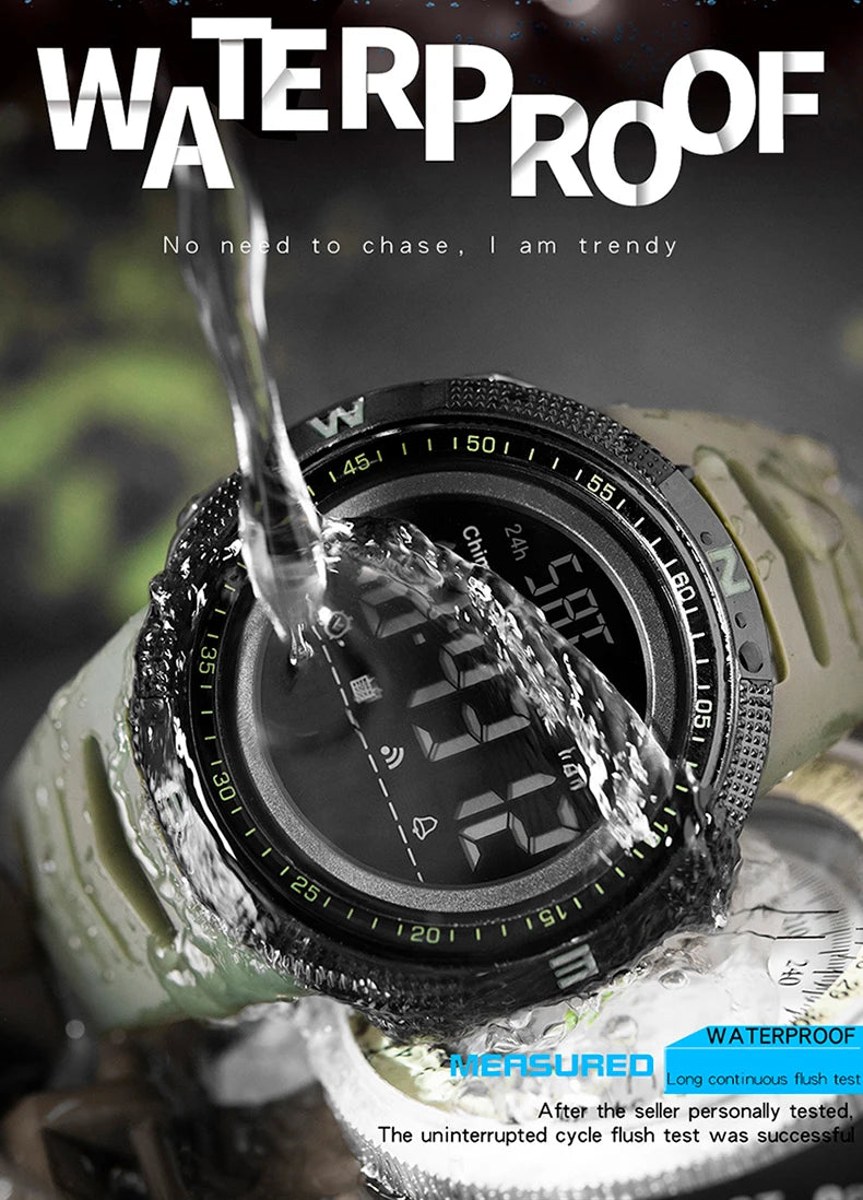 SANDA Military Sport Watch for Men Waterproof Shockproof Design - Smarsty