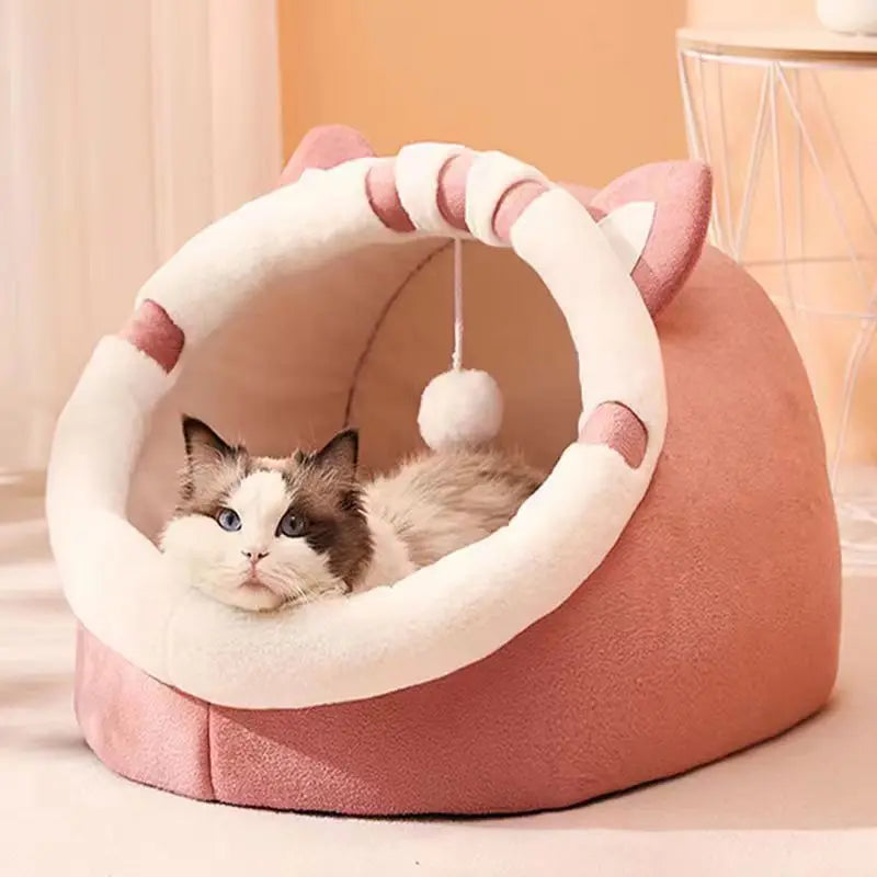 Cozy Cotton Cat Bed for Deep Sleep Comfort - Smarsty