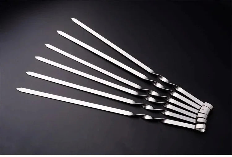 Stainless Steel BBQ Skewers Set for Easy Grilling - Smarsty