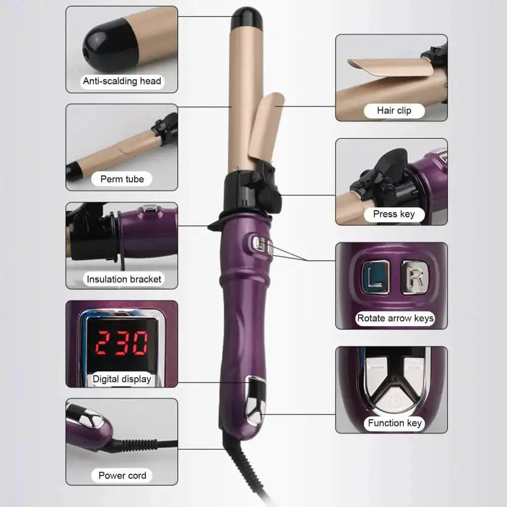 Automatic 28mm Hair Curling Wand for Professional Waves - Smarsty