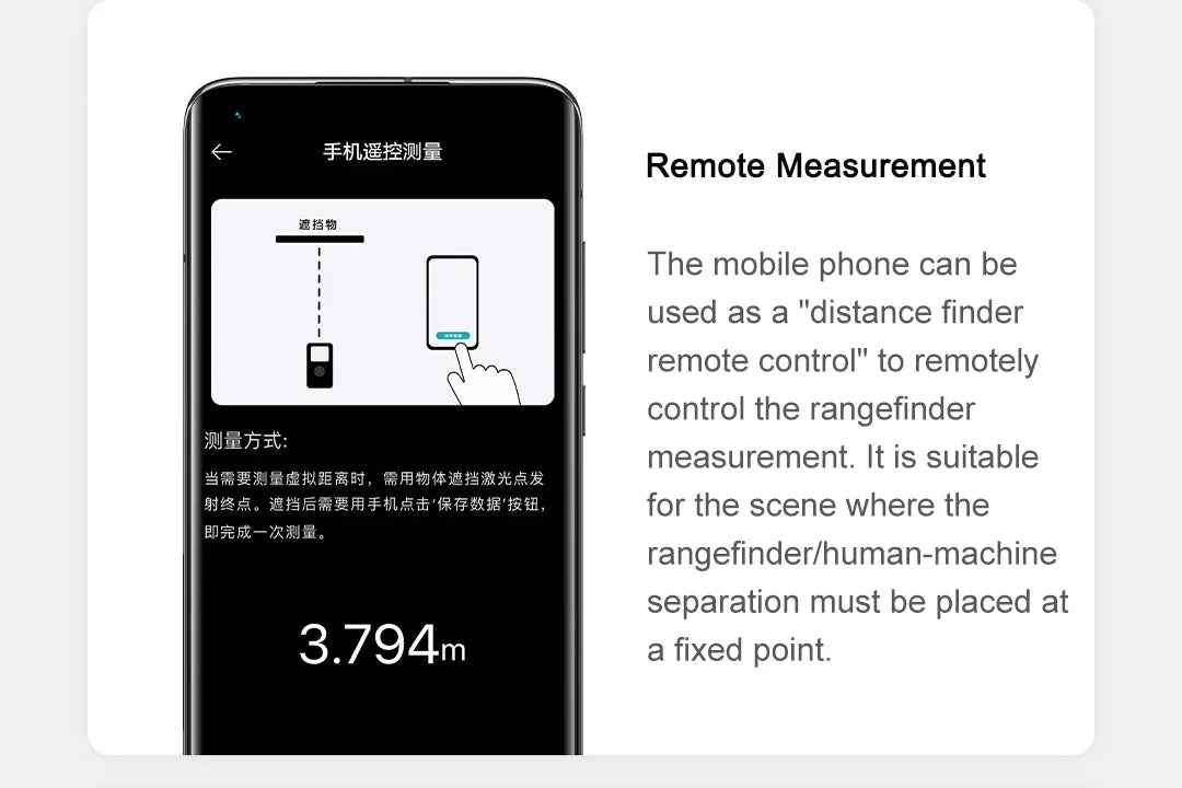 Xiaomi Mijia Smart Laser Rangefinder with LCD Display - Smarsty