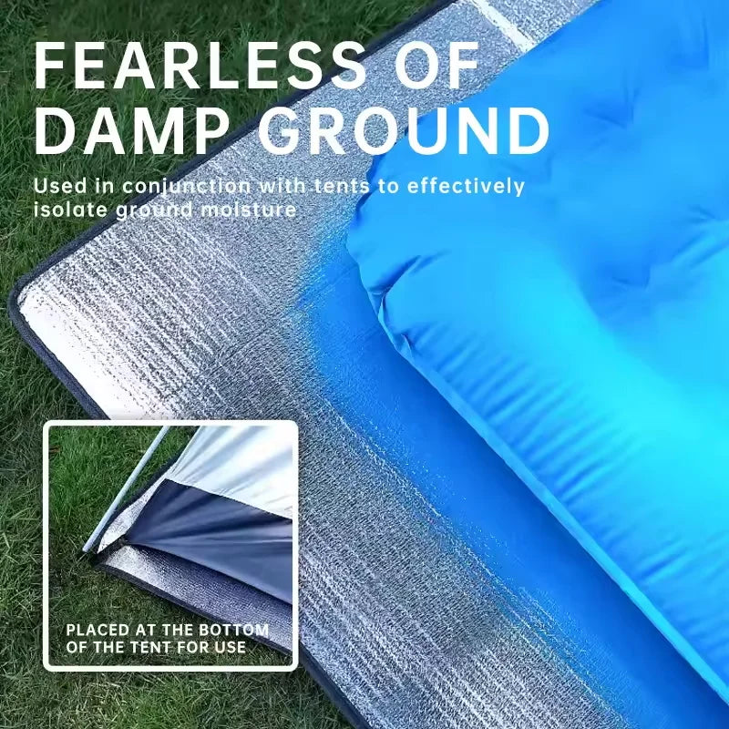 Waterproof Mat Double-sided Aluminum Film Moisture-Proof Mat Portable Picnic Mat Outdoor Tent Camping Beach Moisture-Proof Mat by Smarsty